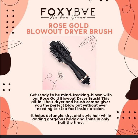 Rose gold blowout dryer brush - Picture 7 of 12
